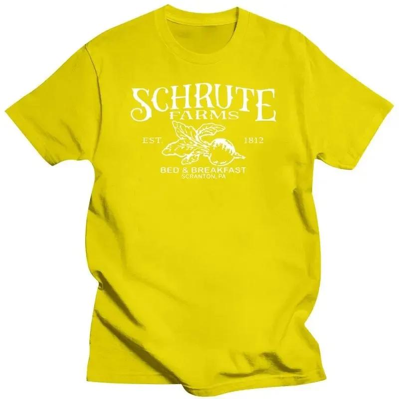 2025 neues Modell 2025 Herrenbekleidung Schrute Farms T-Shirt Paper Co Inc Scranton PA The Office Dwight Herren Erwachsene USA