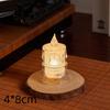 Mini Transparent LED Light Candle Flameless Electronic Crystal Candle Atmosphere Light Dating Party Holiday