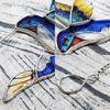 Hummingbird Sun Catcher Stained Glass Hummingbird Suncatcher Colorful Bird Hanging Decoration for Windows Garden Yard Outdoor