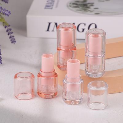 3.5ml Circular Semi Transparent Empty Lip Balm Tubes Lipstick Storage Container Bottle Lip Gloss Travel Makeup Packaging