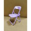Creative Small Chair Mobile Phone Desktop Bracket, Macaron Stool Foldable Mobile Phone Chair Bracket