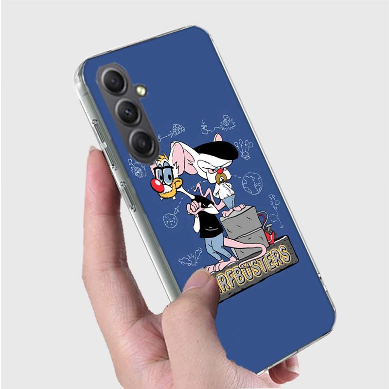 Pinky Anime and the Brain Case For Phone Samsung Galaxy A12 A22 A32 A52 A52S A13 A23 A33 A53 A14 A24 A34 A54 5G A73 A42 A9 A8 A7