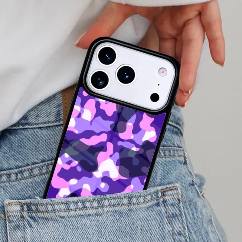 Neon Camouflage Pattern Phone Case for iPhone 17ProMax 12 13 14 15 16e 17 Pro Max Plus Air Cover