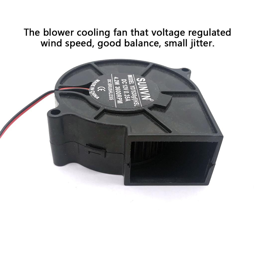 7cm Blower Turbines Fan Dual Ball Bearing Cooling Home Electric Equipment Repair Maintenance Modification Spare Accessories