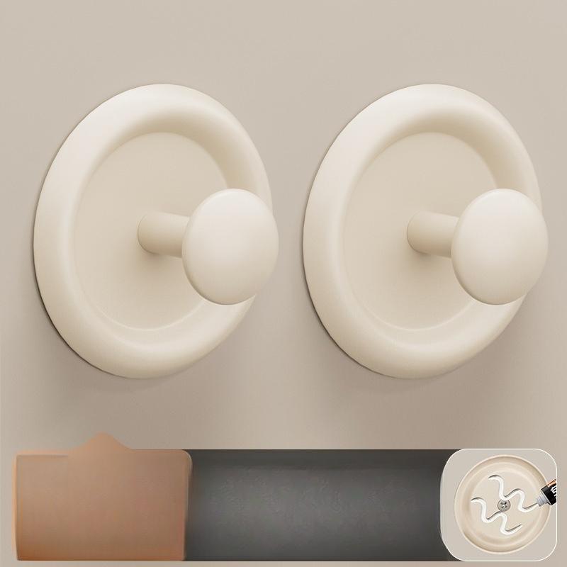 Adhesive Hook Strong Load Bearing No Drill Bathroom Toilet Wall Door Back Traceless Towel Hook Bathroom Crochet Mural Bois