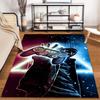 Gaming Controller Neon Art Carpet with Masked Character Design - Modern Style Suitable for use as an anti-slip for living room bedroom sofas