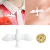 Individualized Brooches Accessory Stylish Peace Doves Shaped Lapel Pin Ornament