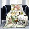 1pc Dessert Pochacco Blanket, Home Decorative Throw Blanket for All Seasons, Living Room, Travel, Camping, Car Blankets, Beach, Office Naps, Perfect G
