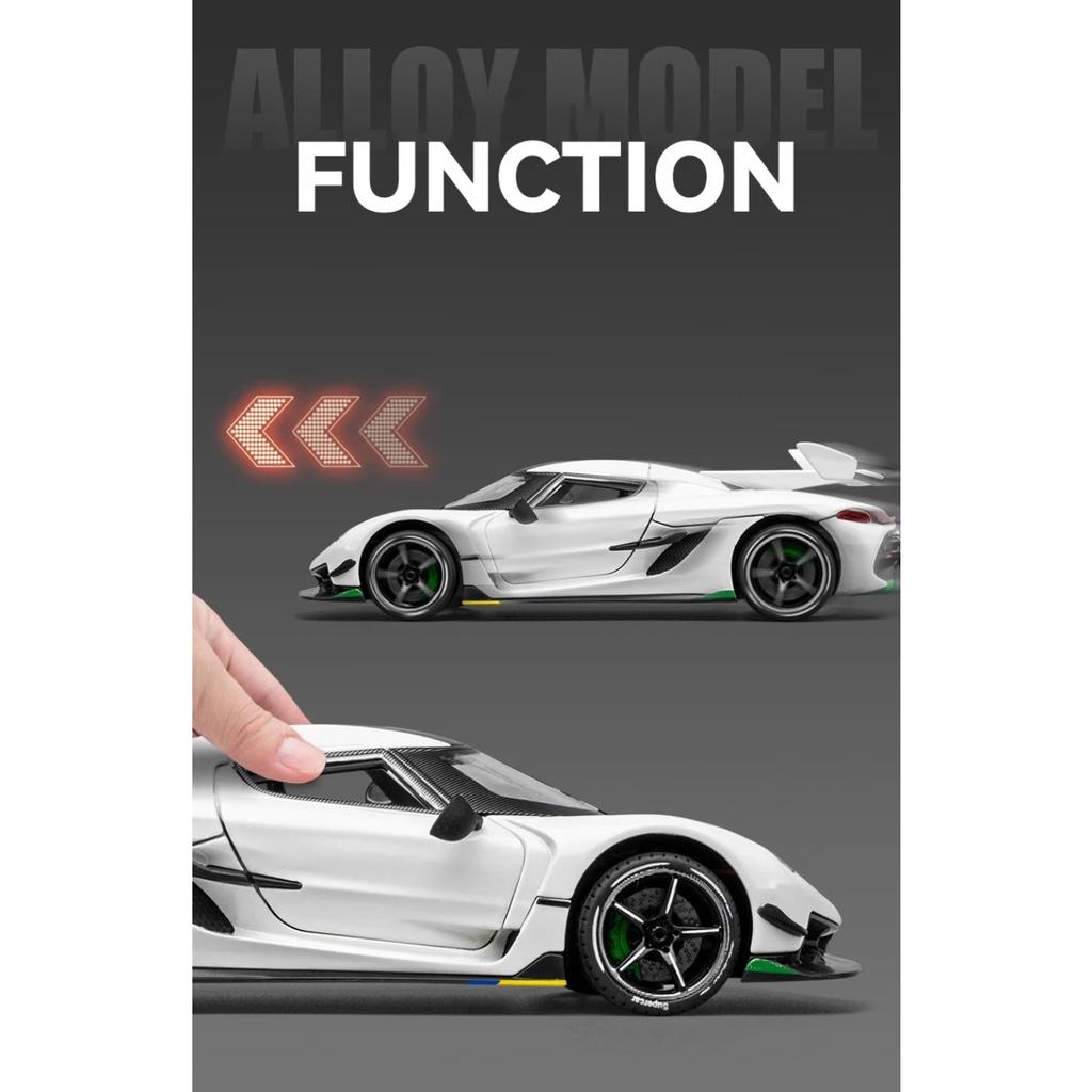 1/24 Koenigsegg Jesko Supercar Diecast Model Alloy Metal Car Classic Collections Hobbies Sentiments High Simulation Decorations Gift Friend