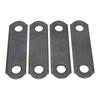 4PCS Trailer Spring Shackle Strap Links 3 1/8in Length Heavy Duty Steel for Double Eye Leaf Spring