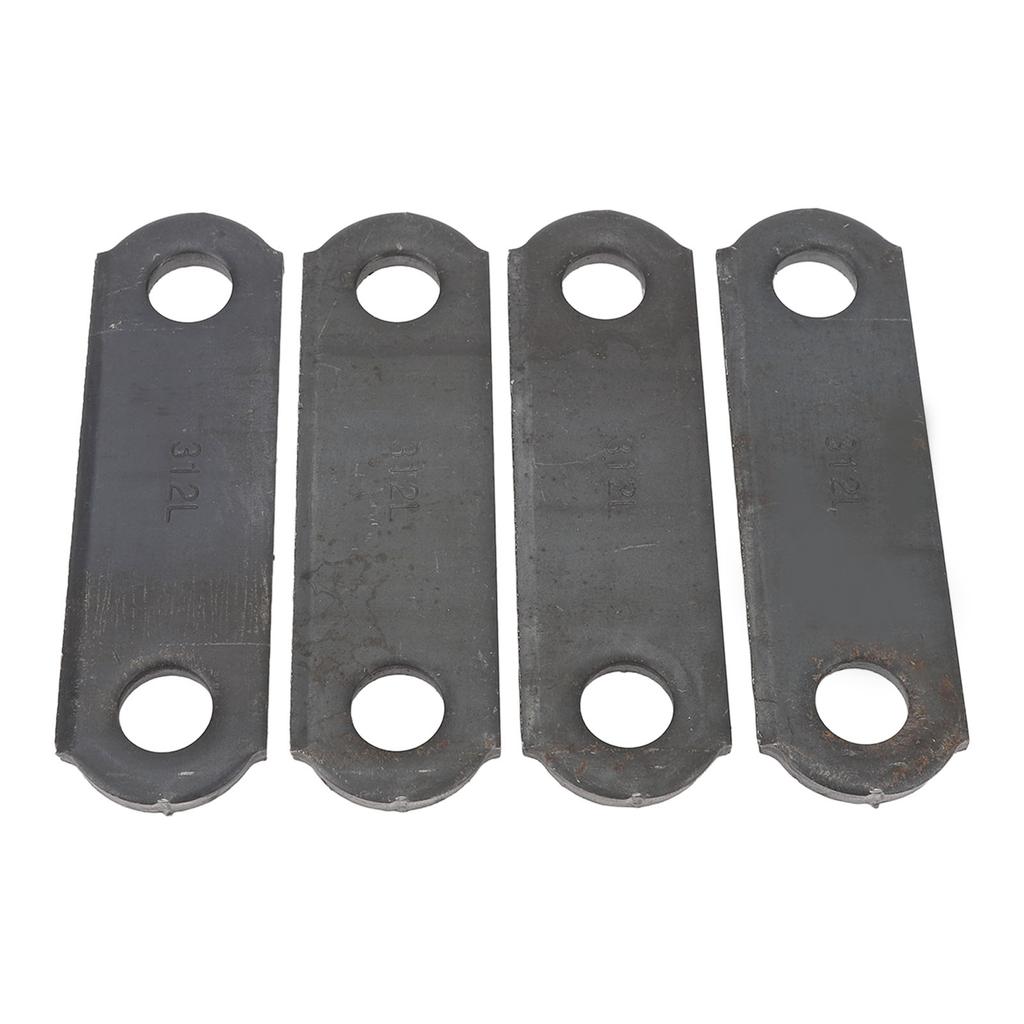 4PCS Trailer Spring Shackle Strap Links 3 1/8in Length Heavy Duty Steel for Double Eye Leaf Spring