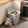 Lid Type Trash Can, Large-capacity Plastic Trash Can For Household Toilets, Living Rooms, Kitchens And Bedrooms.