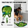 Toilet Golf Balls Game Set Mini Indoor Putting Green Toy Novelty Bathroom Golf Gag Gift for Dad Boyfriend White Elephant Gifts