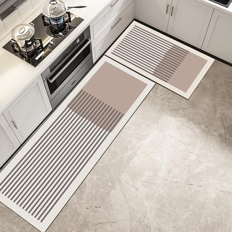 Nordic Modern Kitchen Floor Mat Home Entrance Doormat Living Room Carpet Anti-slip Bedroom Long Rugs Alfombras De Cocina
