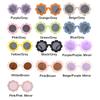 0-24 Months Baby Polarizrd Round Sun Flower Flexible Bendable Flower Baby Polarized Sunglasses with Strap for Newborn Infant