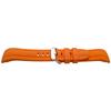 Watch Strap - MY-MONTRE - 22mm - Orange Silicone - Stainless Steel Buckle - Compatible with Curved Watches