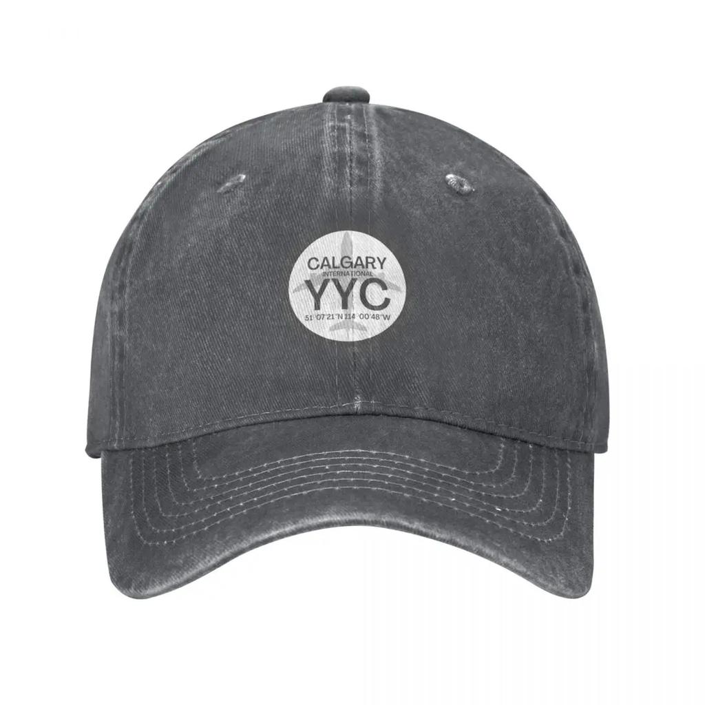 Calgary YYC Calgary International Airport Baseball Cap Beach Outing Icon Brand Man cap Golf Men Womens