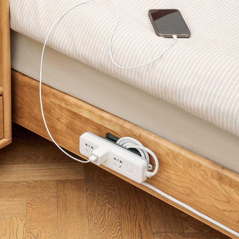 Wall-Mounted Holder Punch-Free Plug Fixer Self-Adhesive Socket Fixer Cable Power Strip Holder Cable Wire Organizer Rack