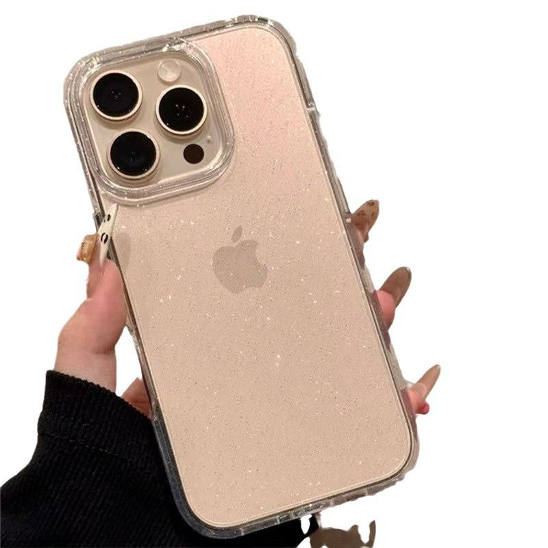 Transparent Glitter Drop-proof Case for iPhone 11-16 & 12-15 Pro Max