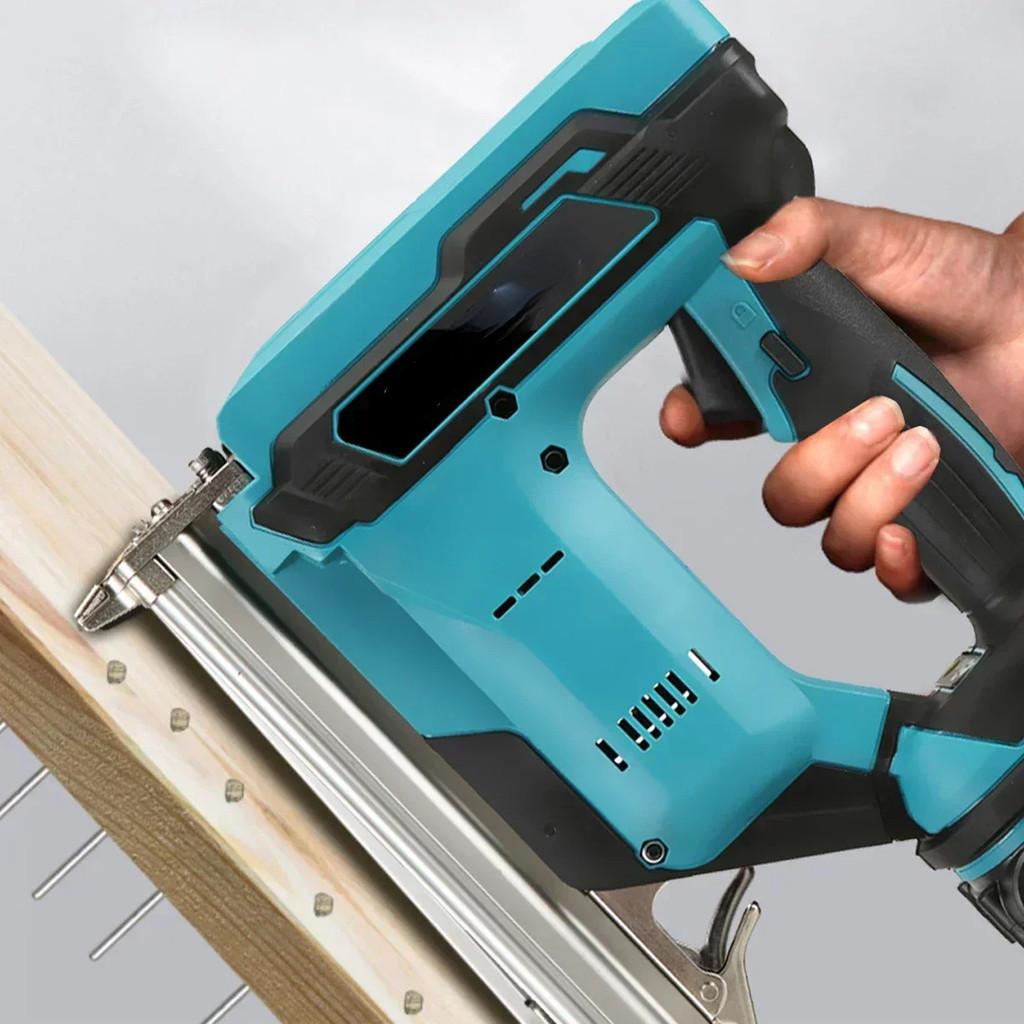 Bezszczotkowa Elektryczna Gwoździarka Stapler Akumulatorowa Przenośna Stapler do Mebli Narzędzie Elektryczne do Obróbki Drewna w Gospodarstwie Domowym