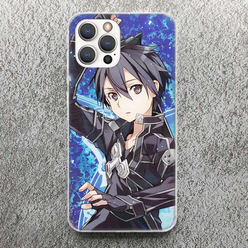 Sword Art Online Anime Phone Case For iPhone 17 16 15 14 13 12 11 Pro Max Mini Plus Air 7 SE 8 Soft Silicone Print Shell Funda F