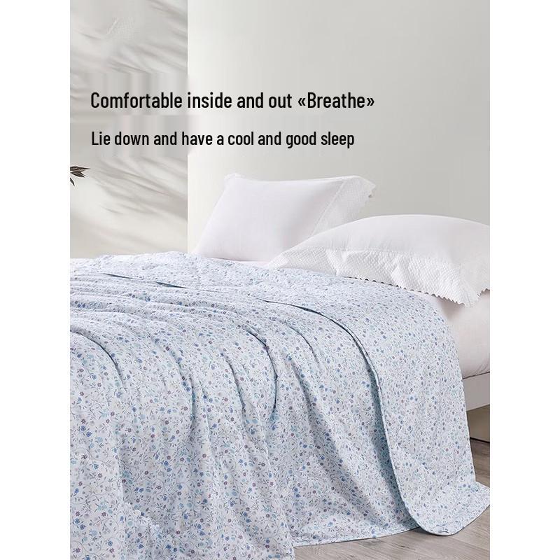 MENGJIE Serena Xinjiang Cotton Printed Summer Quilt