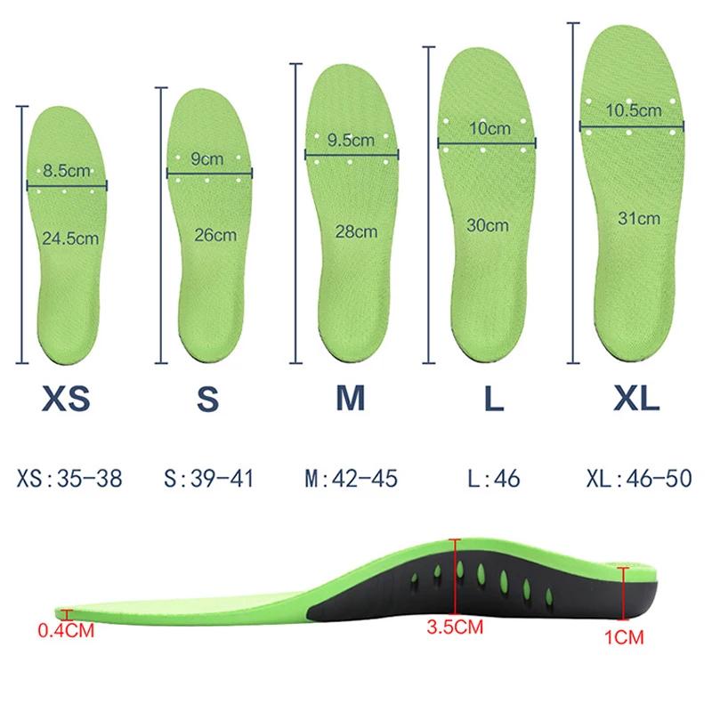 2/4PCS Arch Support Orthopedic Insoles Flat Feet Plantar Fasciitis Insoles GEL Shock Absorbing Soles Soft Elastic Sports Insoles