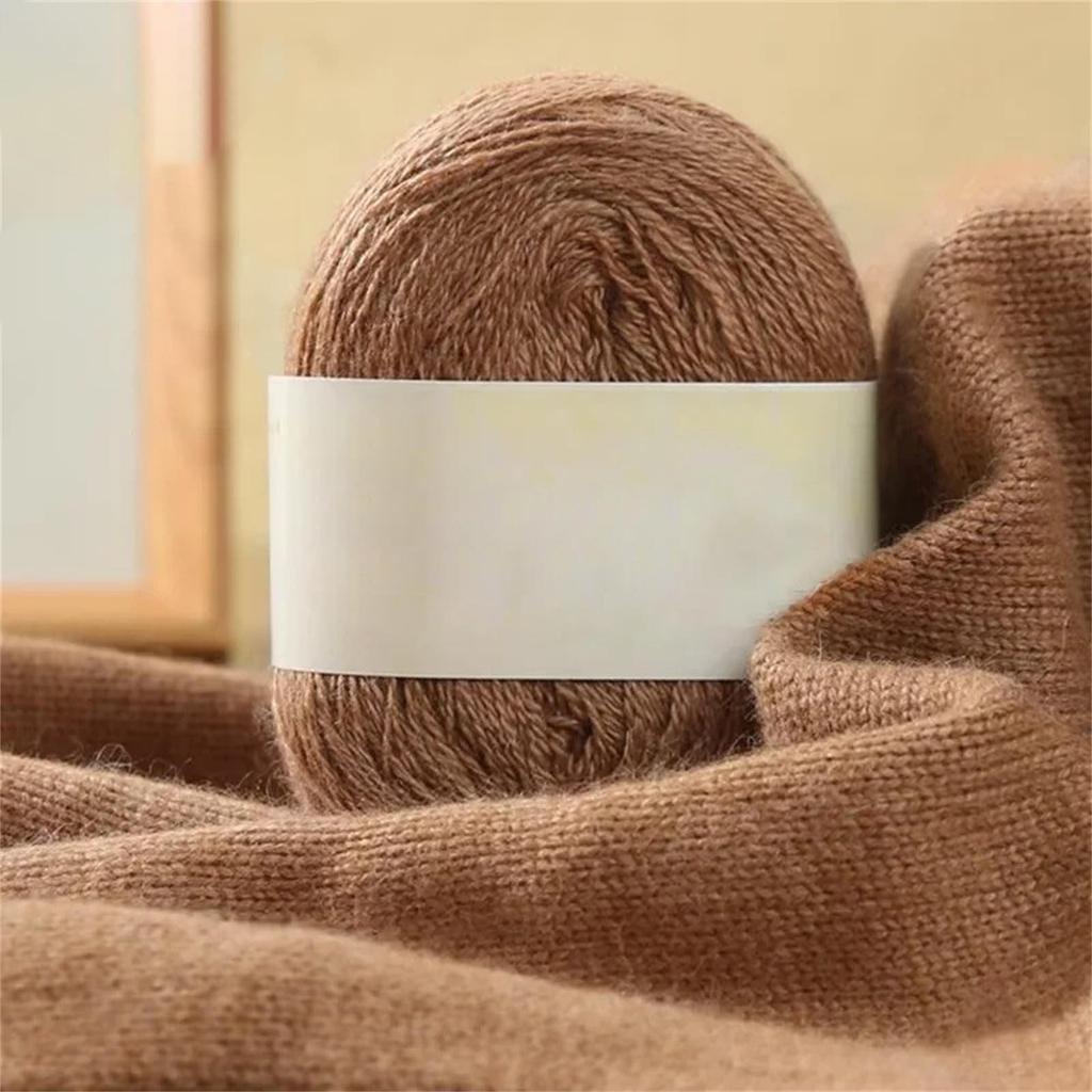 Hand Crochet Thread for DIY Weave Knitwear Long Thin Yarn Roll Mohair Yarn Soft Wool Knitting Scarf Cashmere Yarn Warm