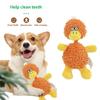 Portable And Washable Cotton Rope Dog Toy Squeaking Dog Chew Toy Mop Shape Dog Teeth Cleaning Toy