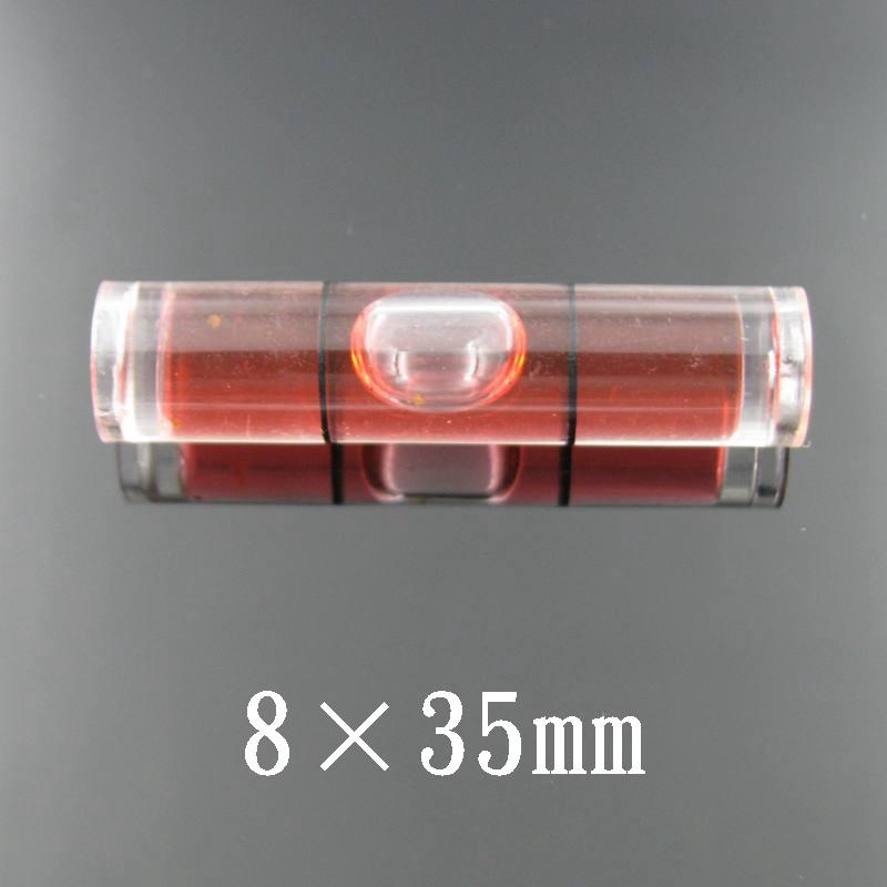 Poziomica bańka plastikowa poziomica bańkowa Rurkowe fiolki Kolor Czerwony Niebieski Zielony 8*35mm 9.5*40mm 1 szt.