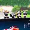 4 Stuks Kungfu Panda's Auto Interieur Middenconsole Navigatiescherm Decoratie Dieren Navigatie Decoratie Voor Computerscherm #470083