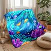Ocean Life Adventure 29 Theme Blanket Lightweight Warm Flannel Blanket Decorative Throw Blanket for Home Decoration