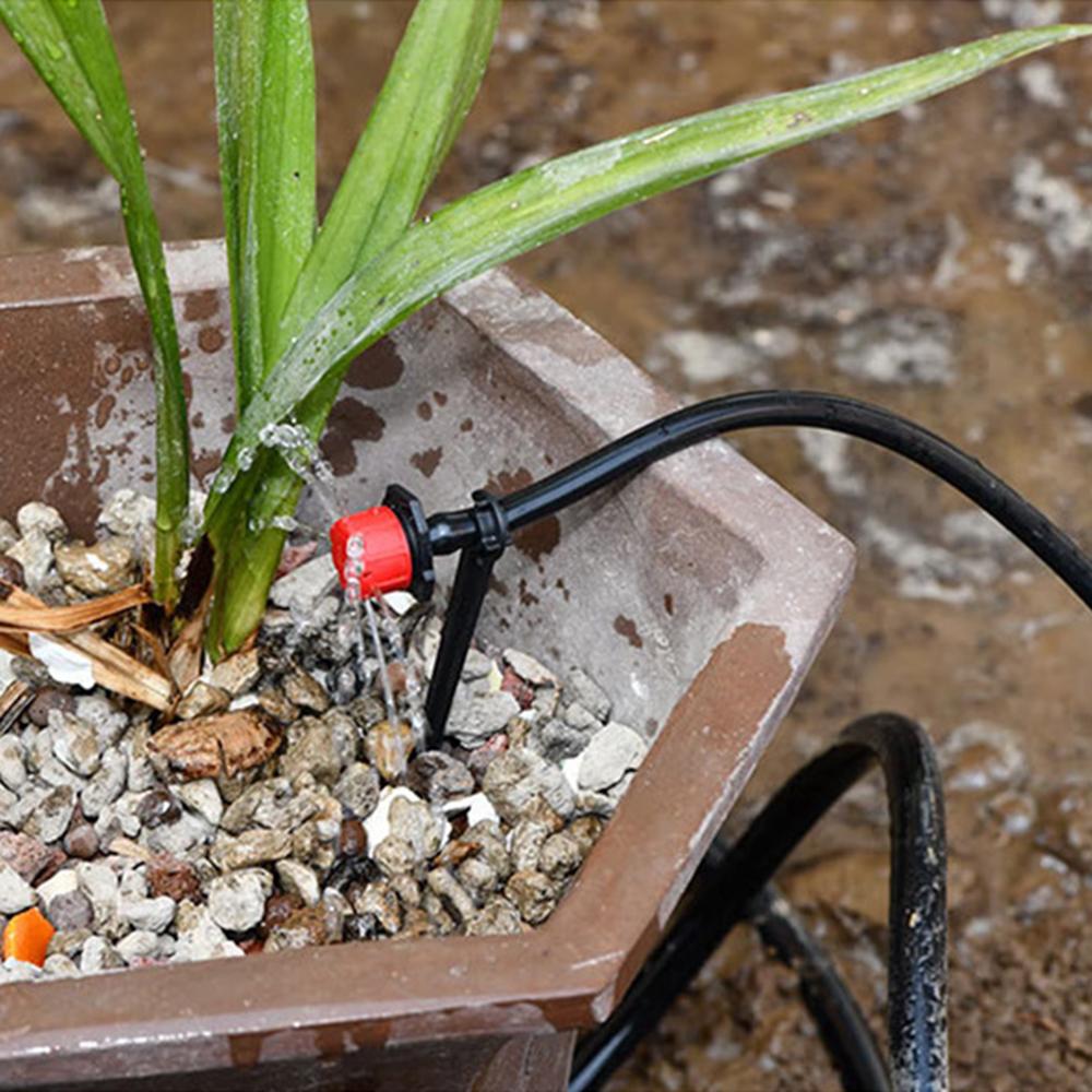 50/100pcs Adjustable Irrigation  Garden 1/4'' Emitter Dripper Micro Drip Irrigation Sprinklers for Watering System