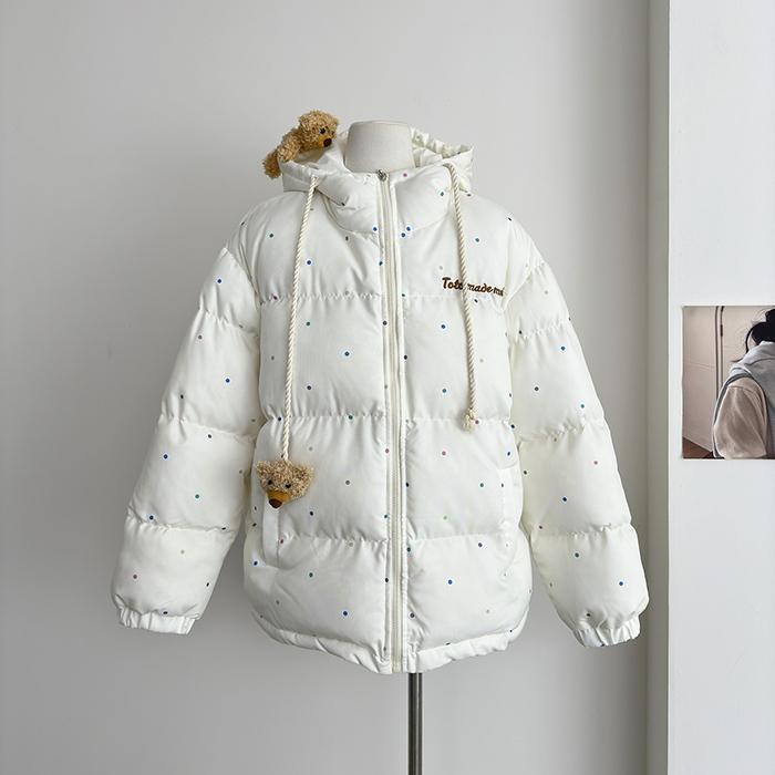 

Зимний сладкий стиль винтажный дизайн с капюшоном парка хлеба женская свободная элегантная утепленная стеганая куртка женская на шнуровке корейская мода шикарные наряды L белый