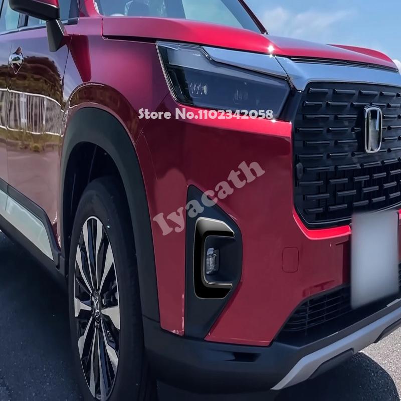 For HONDA WR-V WRV 2024 2025 ABS black Front rear bumper Fog Light Frame Decoration foglamp Cover Trim Car Exterior Accessories