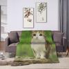 Katze Eule Lustig Verflucht Internet Trendiger Meme Decken Flanell Bettwäsche Überwürfe für Couch Sessel Sofa Bett Warm Tagesdecke Geschenkidee