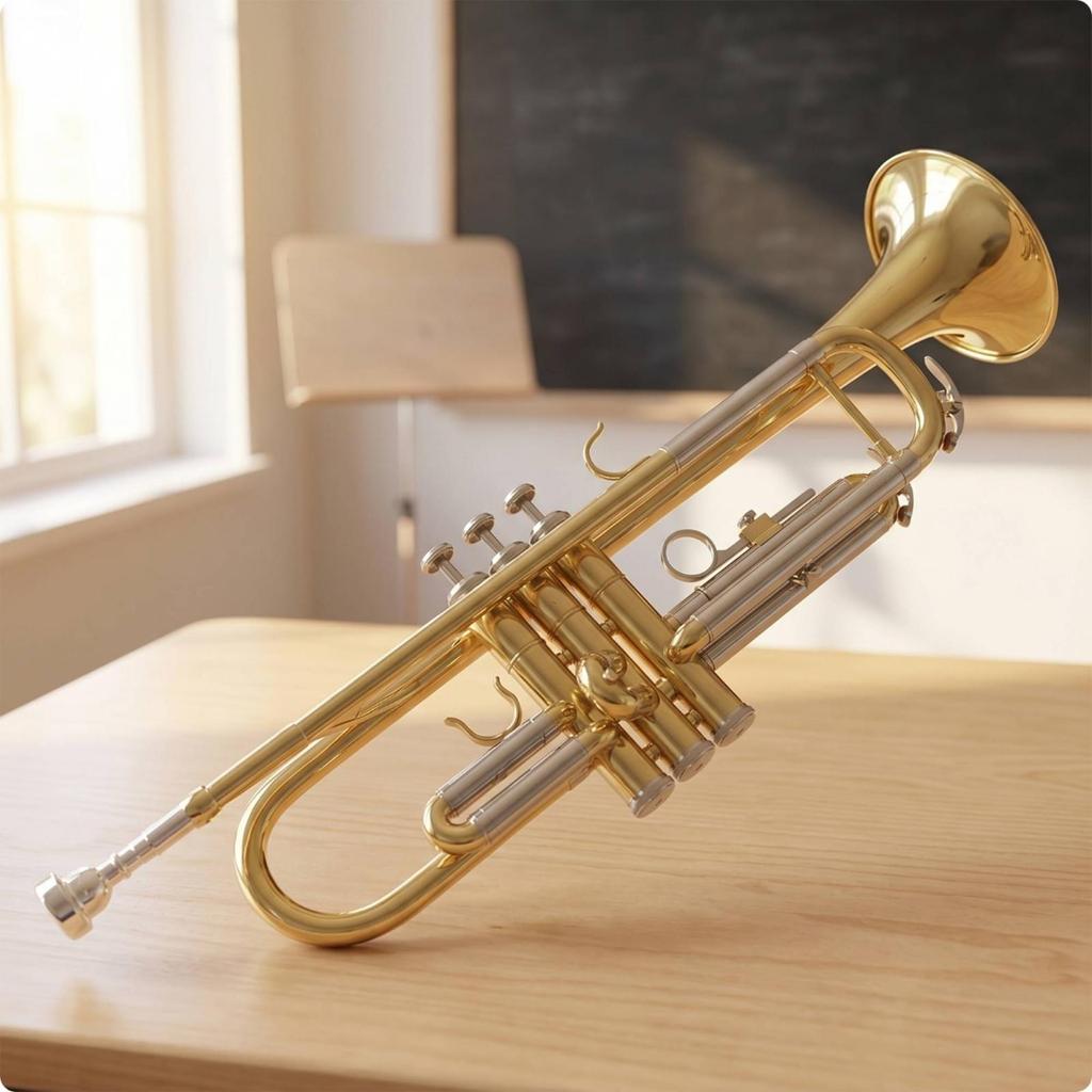Trumpet Set BiColor with Case Cupronickel Brass Instrument for Students, Beginners, Lessons,