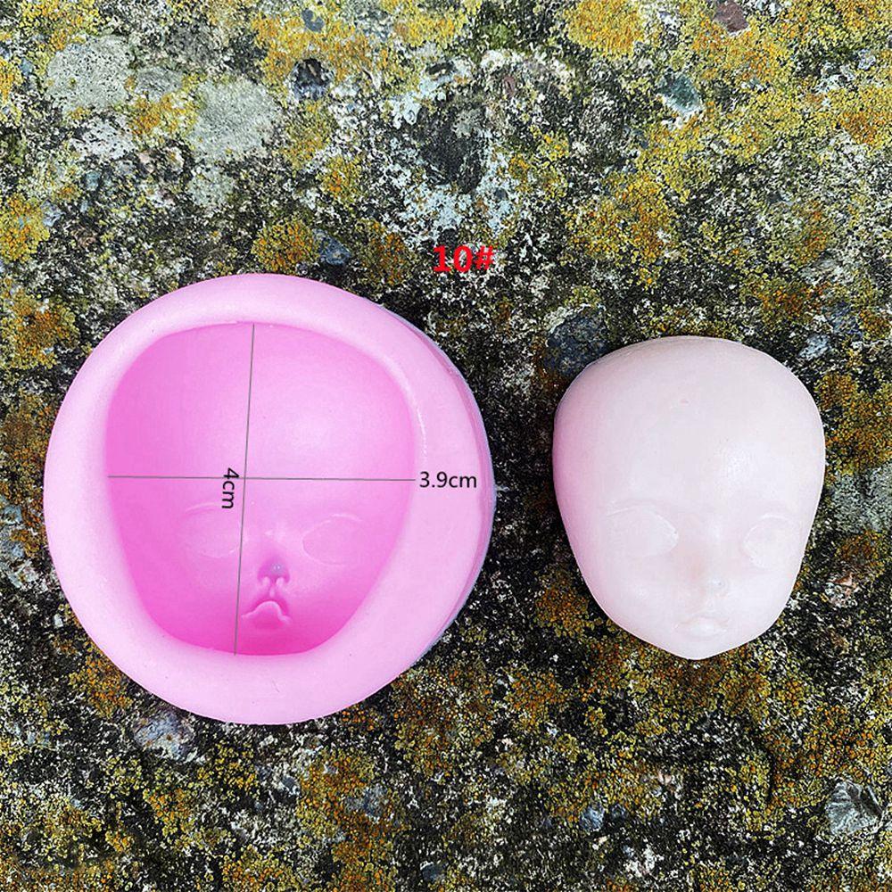 DIY Dolls Cute 3D Baby Face Mould Face Silicone Mold Chocolate Soap Molds Handmade Craft Clay Cake Decorating Tools Accessories