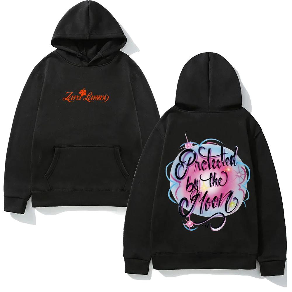 

Худи Zara Larsson Same As Official Website Защищенный Луной Baby Rib 2025 НОВЫЙ Гранж Толстовки Одежда с длинным рукавом Панк Худи M чёрный