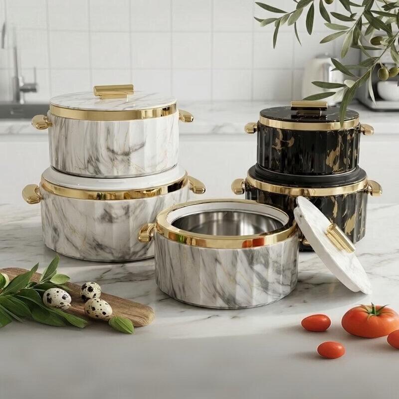ARKIE Insulated Stainless Steel Lunch & Pot Set 1L/2L/4L Three-piece Set