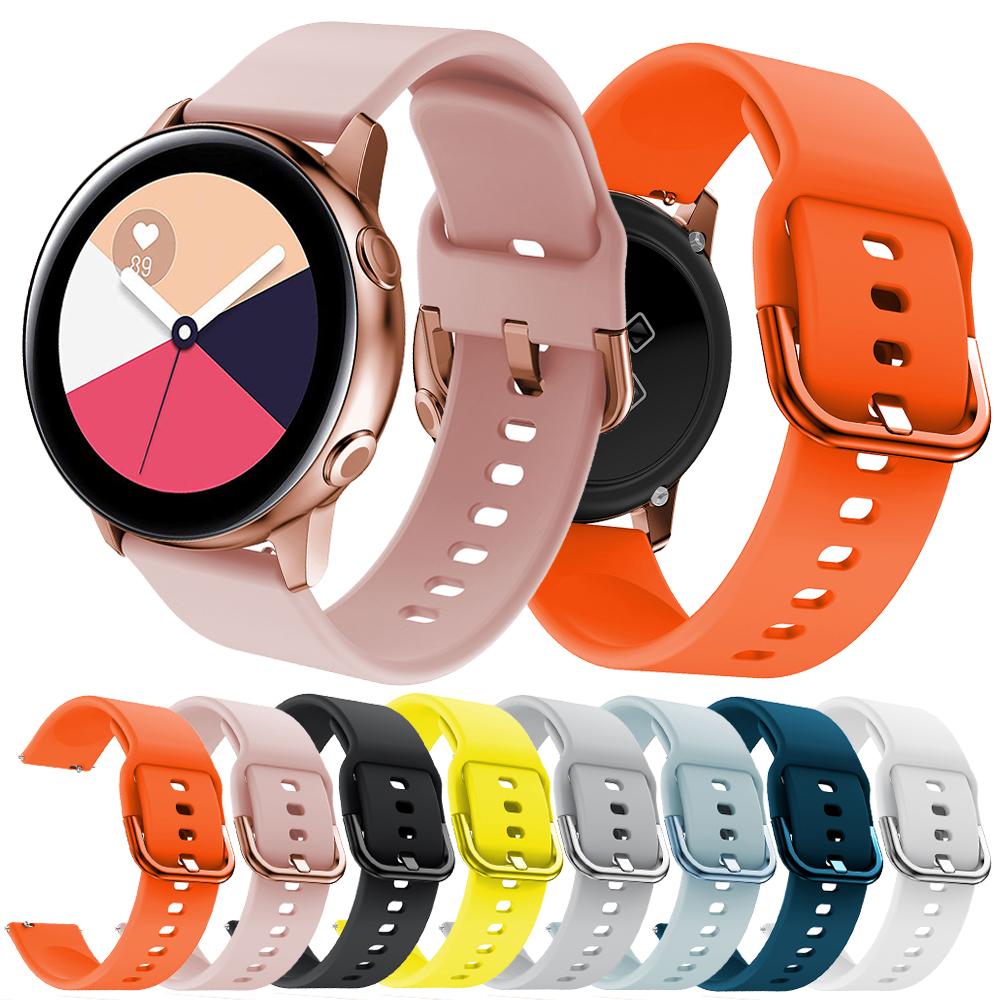 20mm Soft Silicone Watch Band for Samsung Galaxy Watch Active SM-R500,Replacement Watch Strap