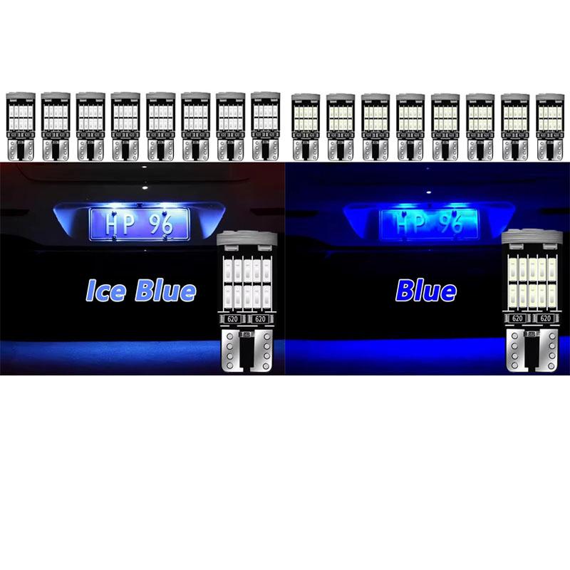 8-16PCS T10 W5W LED Bulb CANBUS No Error 12V 4014-26SMD 400LM 6500K Super Bright White Car Interior Dome Door Maps Trunk Lights