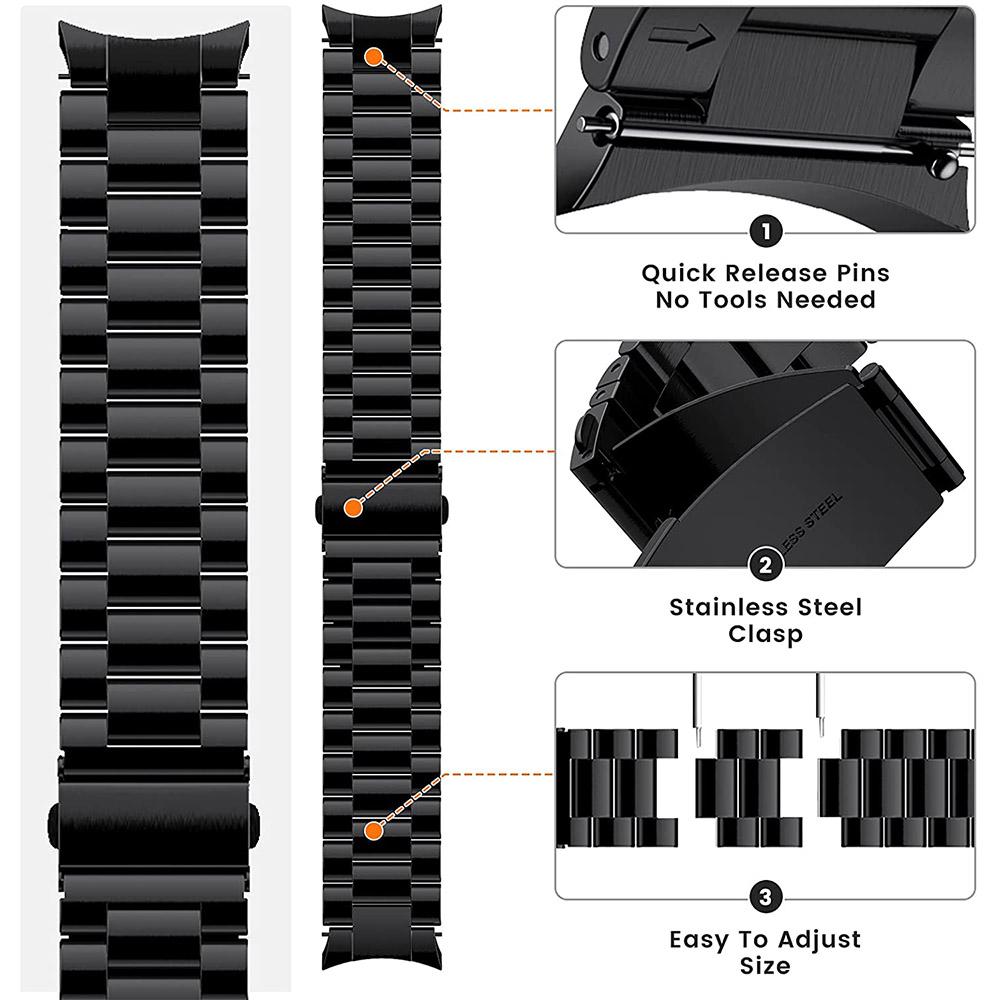 Metal Strap for Samsung Galaxy Watch 7 FE 6 5 4 40mm 44mm No Gaps Bracelet for Galaxy Watch 6 Classic 47mm 43mm/5 Pro 45mm Strap