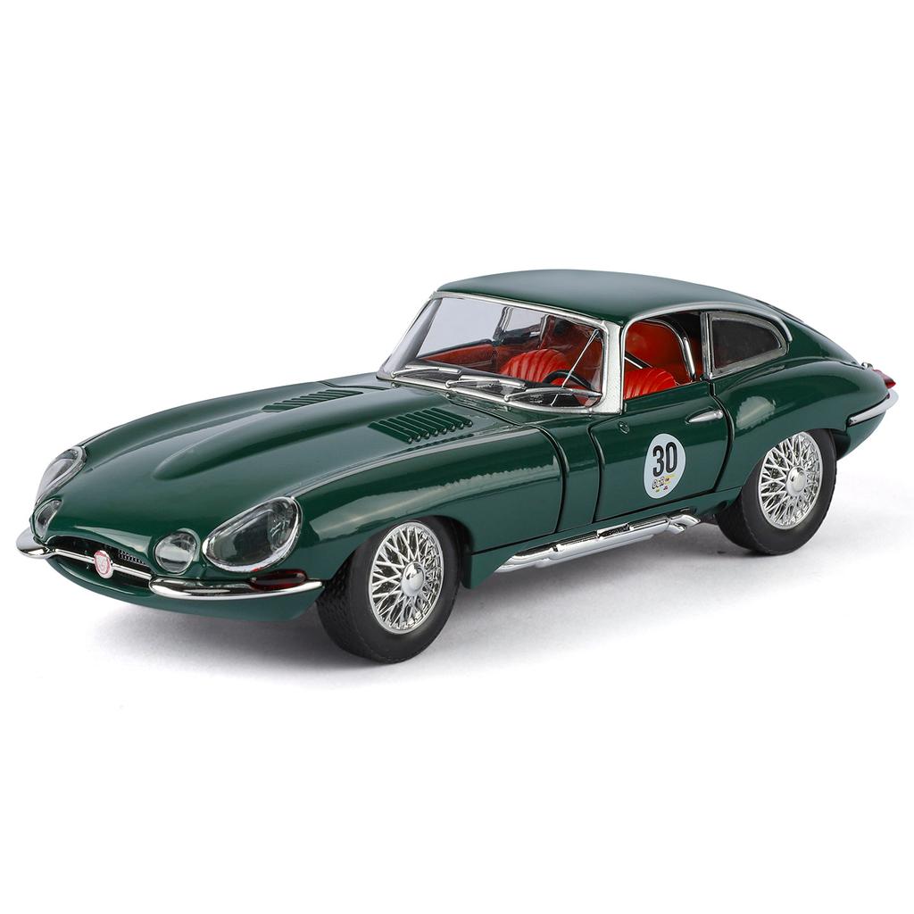 NEW 1/24 Jaguars E-Type Alloy Car Model Sound and Light Pull Back Children's Toy Collectibles Birthday Gift