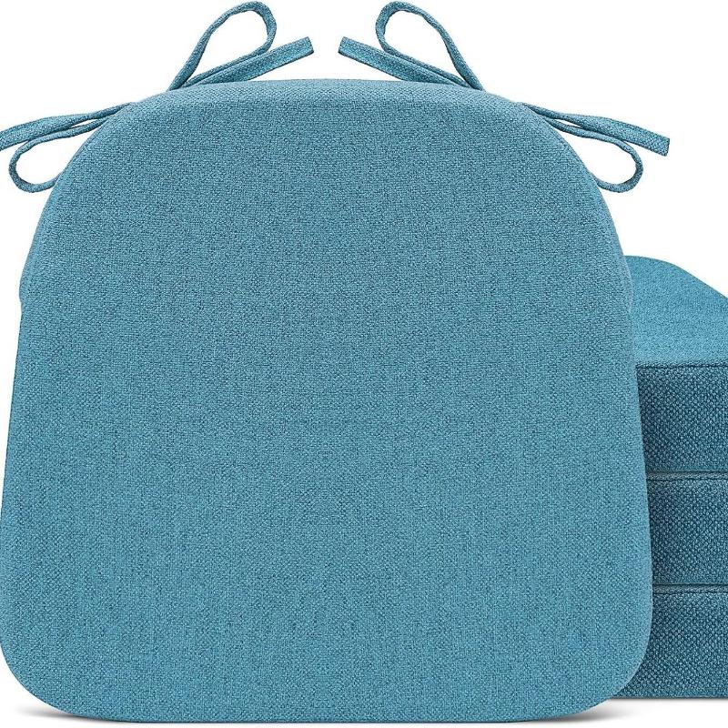 Nuovo Cuscino per Sedia Spesso 5 cm a Forma di Ferro di Cavallo Colore Unico Facile da Pulire Morbido Rimovibile Antiscivolo Stile Semplice Decorazione per la Casa