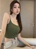 A #new Hollow Sling Vest Big Halter with Chest Pad Underwear Women's Summer Inner Cover Chest Wrap Outer Wear Beautiful Back