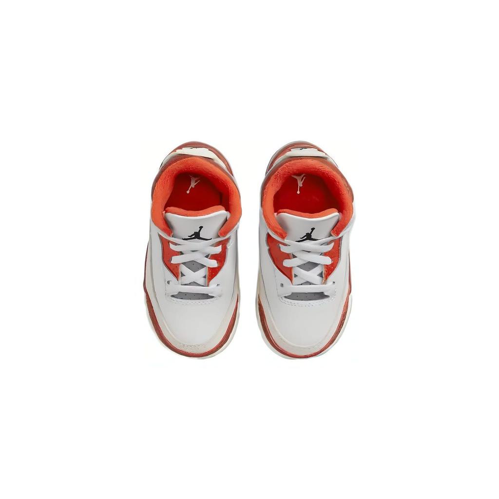 Air Jordan 3 Retro TD Marsstein Baby-Sneakers Weiß Schwarz Team-Orange DV7026-108