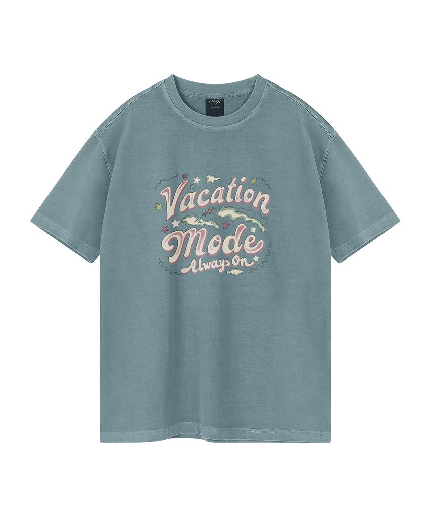 WILDROCK Vacation Mode Pigment Oversized Short Sleeve T-Shirt (Crop Included) (Type B)