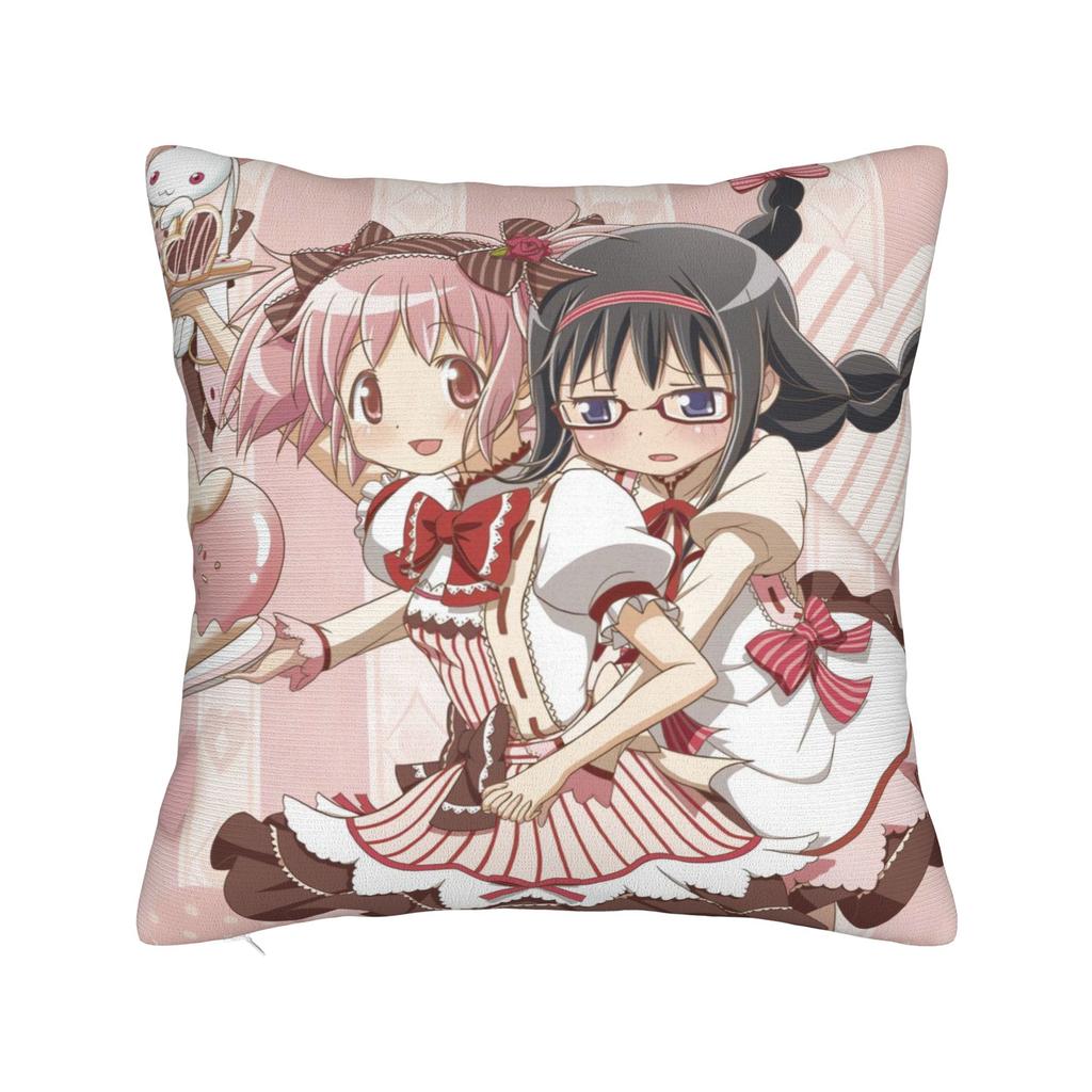 Pillow Case Super Kawaii Game Nekopara Chocola Vanilla Square  Pillow Cover For Living Room Bed Chair Fashion Pillowcases