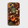 Autumn Leaves Pumpkin Phone Case For iPhone 16,15,14,13,12,11 Plus,Pro Max,XS,X,XR,SE,Mini,8,7,Soft Silicone Black Cover